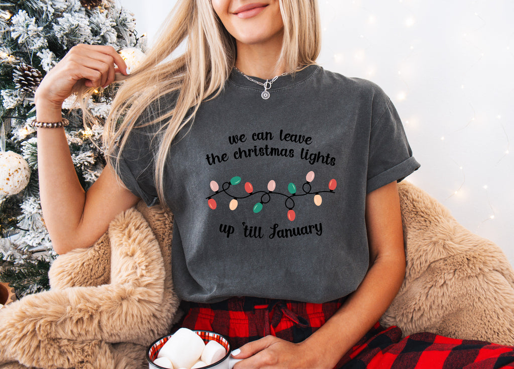 Leave the Christmas lights up til January