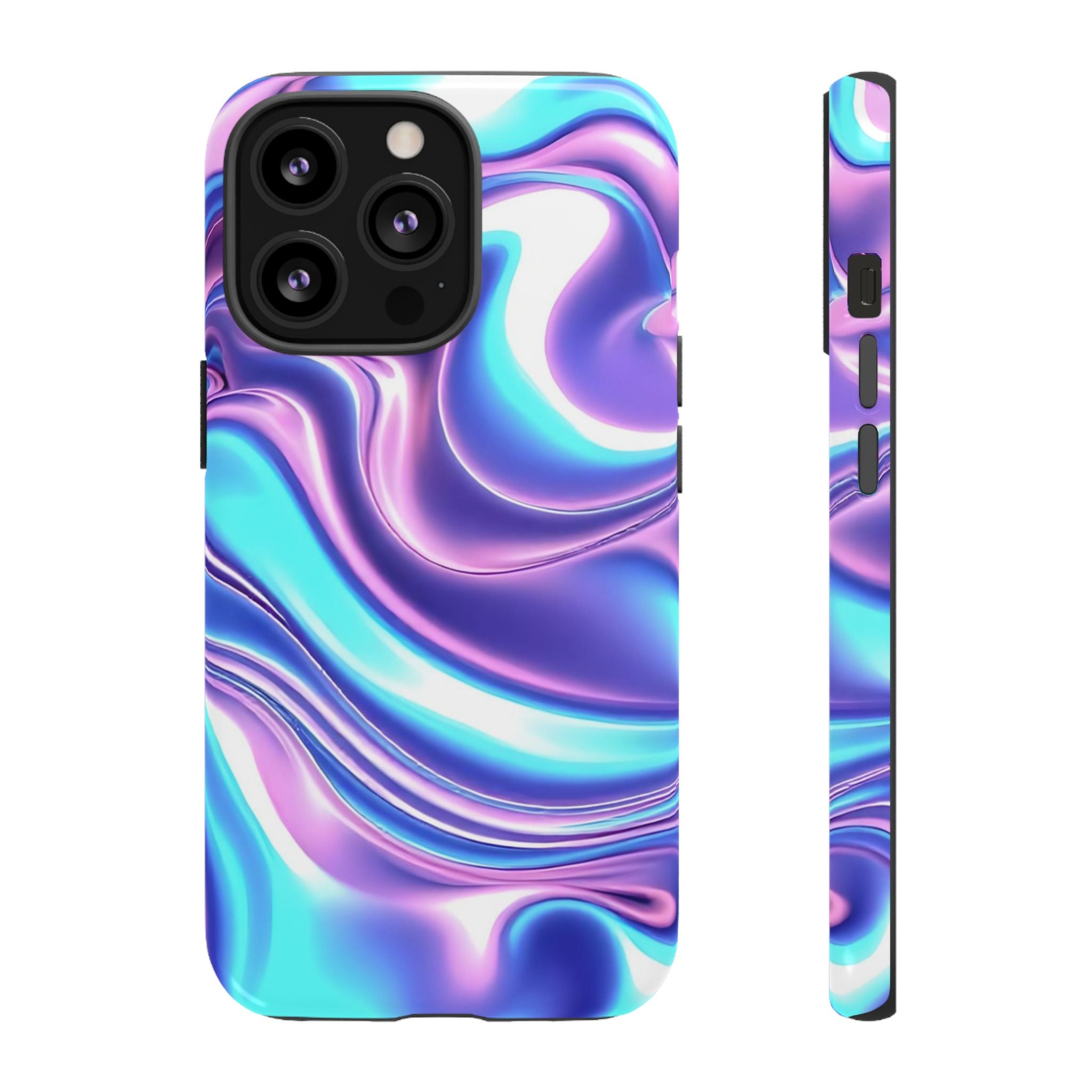 Colorful Phone Case, Tough Case, Swirl Design Phone Cover, Vibrant Phone Accessory, Gift for Her, Trendy Mobile Protection