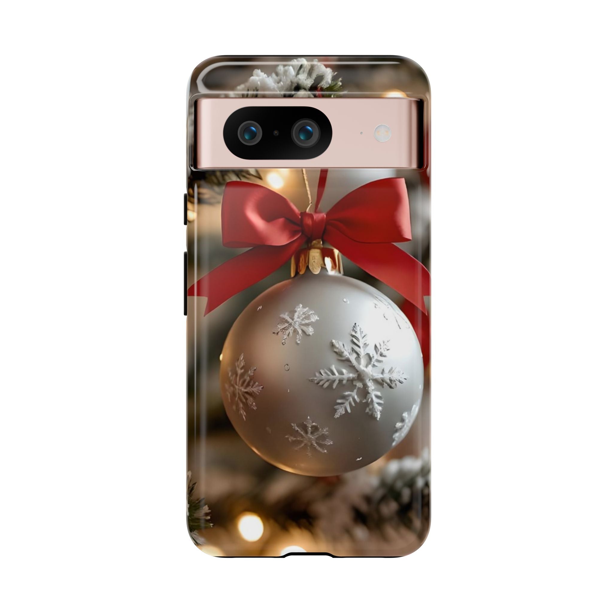Christmas Phone Case with Seasonal Ornament Design, Festive Mobile Cover, Holiday Gift for Friends and Family, Winter Accessories, [...]