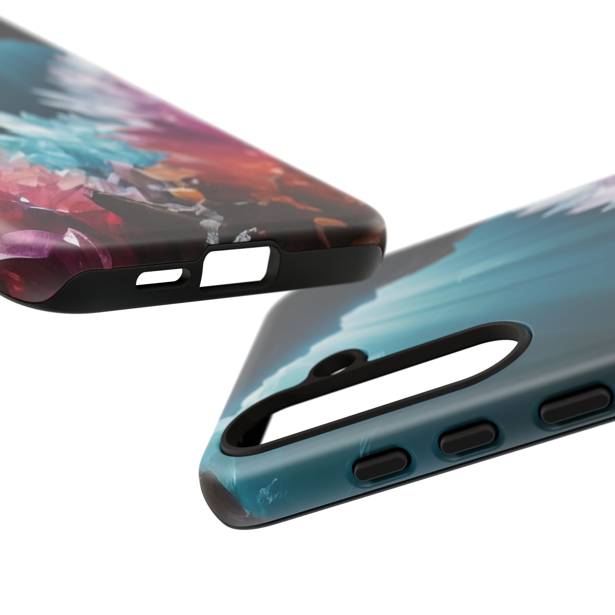 Colorful Crystal Cave Light Beam, Phone Case