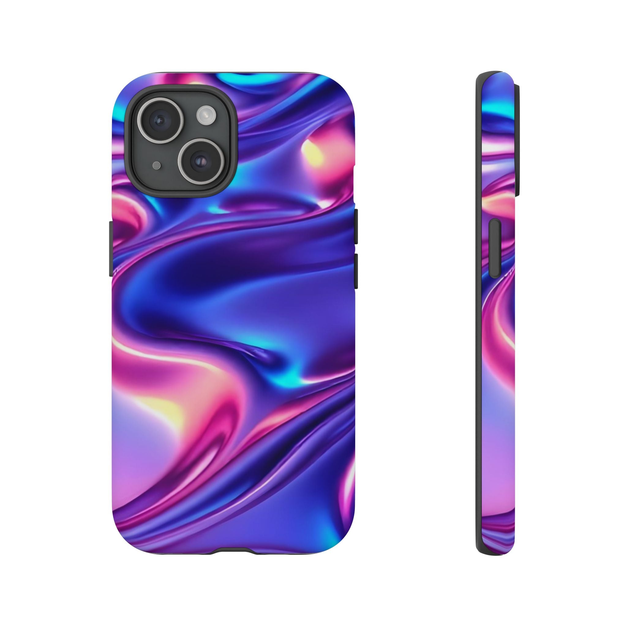 Vibrant Phone Case with Colorful Wave Design, Tough Phone Cover, Stylish Smartphone Case, Unique Gift for Her, Phone Accessories