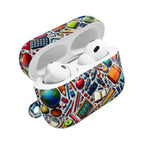 Colorful School Supplies Pattern, AirPods Case