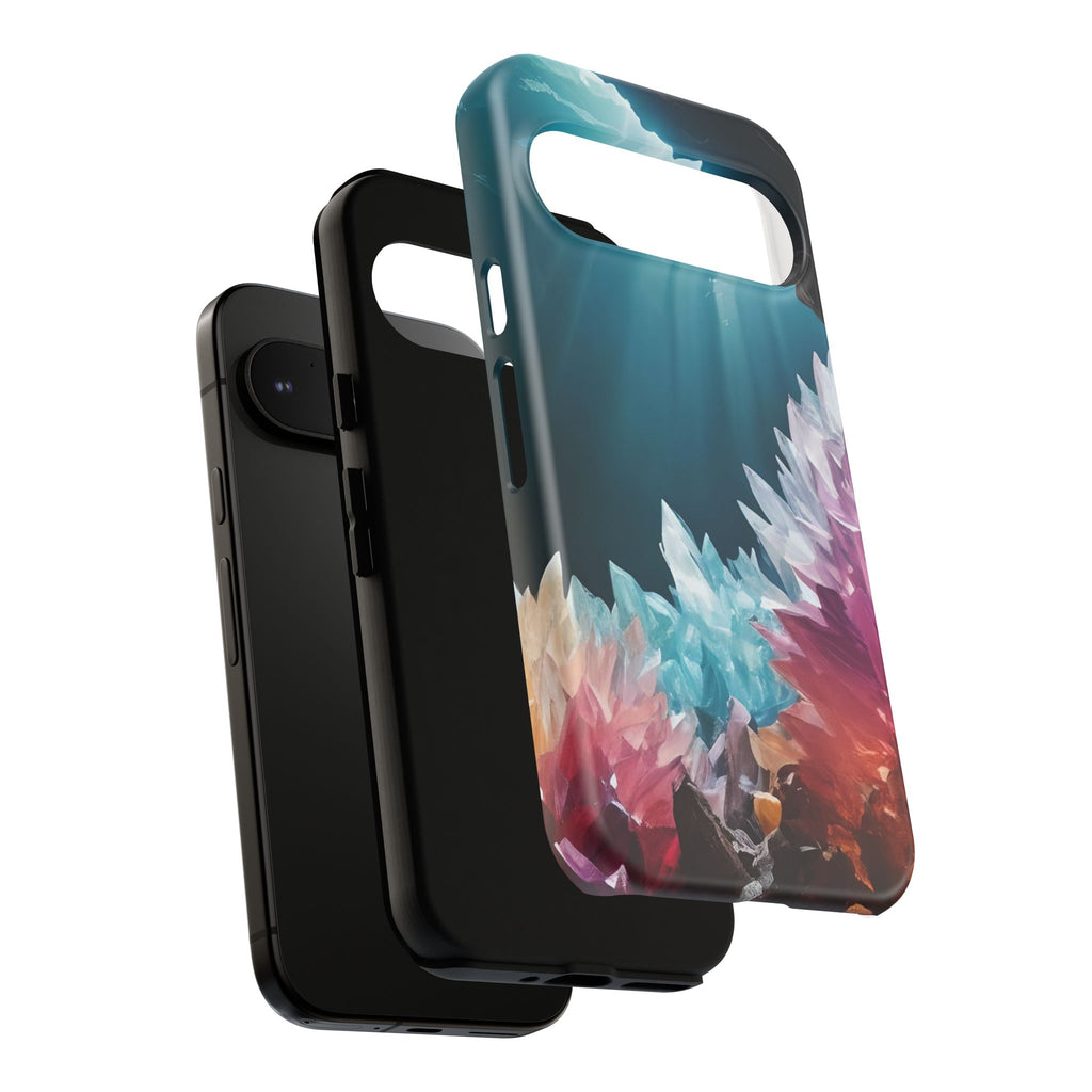 Colorful Crystal Cave Light Beam, Phone Case