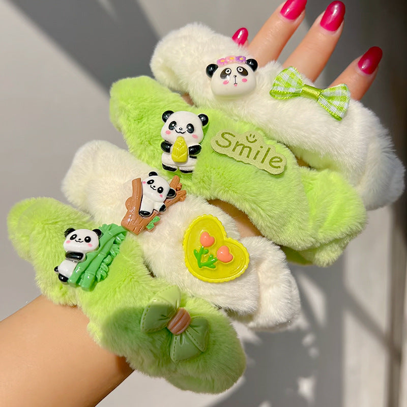 Cute Panda Plush Hair Tie