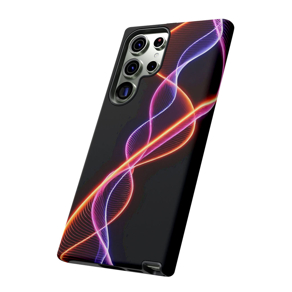 Vibrant Phone Case with Abstract Light Design, Artistic Phone Cover, Modern Tech Accessory, Gift for Tech Lovers, Personalized Phone Case