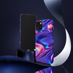 Coque de téléphone vibrante avec motif de vagues colorées, coque robuste et élégante, cadeau unique pour elle, accessoires de téléphone