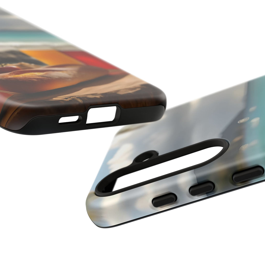 Tropical Beach Picnic View, Phone Case