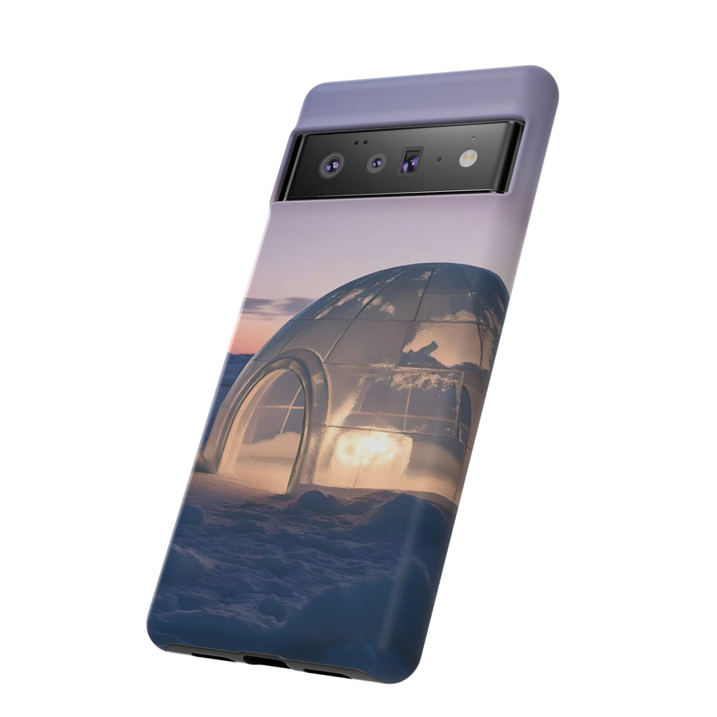 Arctic Igloo Twilight Snow Landscape, Phone Case