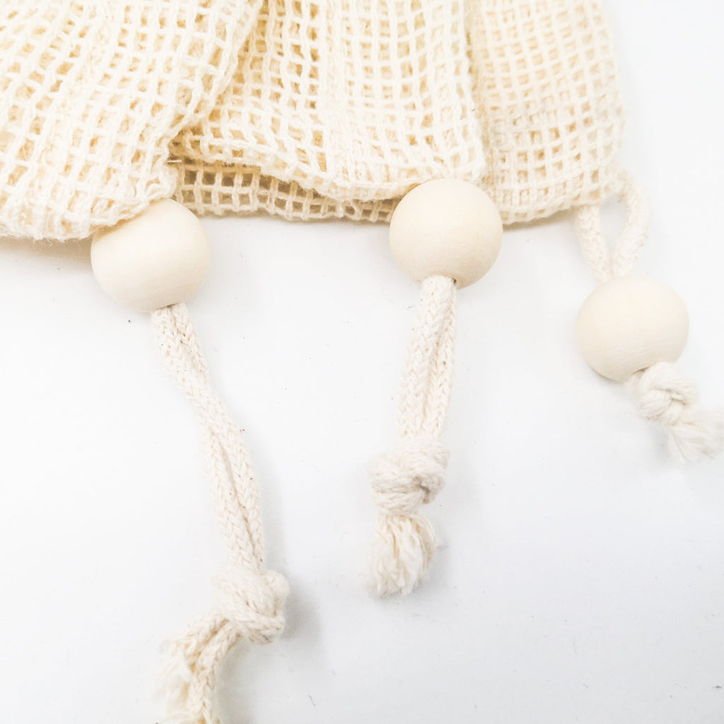 Reusable Organic Cotton Mesh Produce Bag - Zero Waste Plastic Free