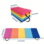 Folding Rainbow Gymnastics Fitness Mat Non-Slip-3