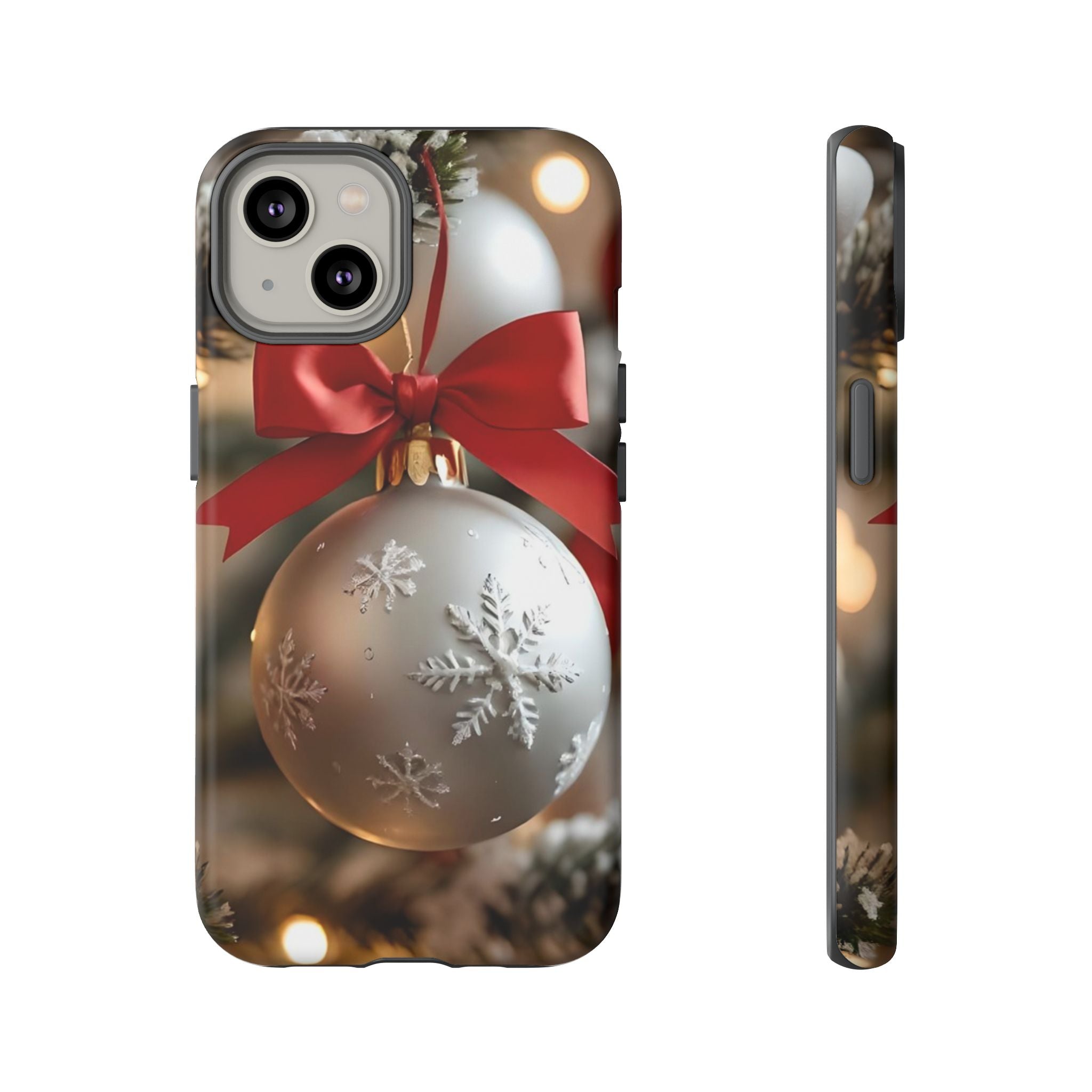 Christmas Phone Case with Seasonal Ornament Design, Festive Mobile Cover, Holiday Gift for Friends and Family, Winter Accessories, [...]