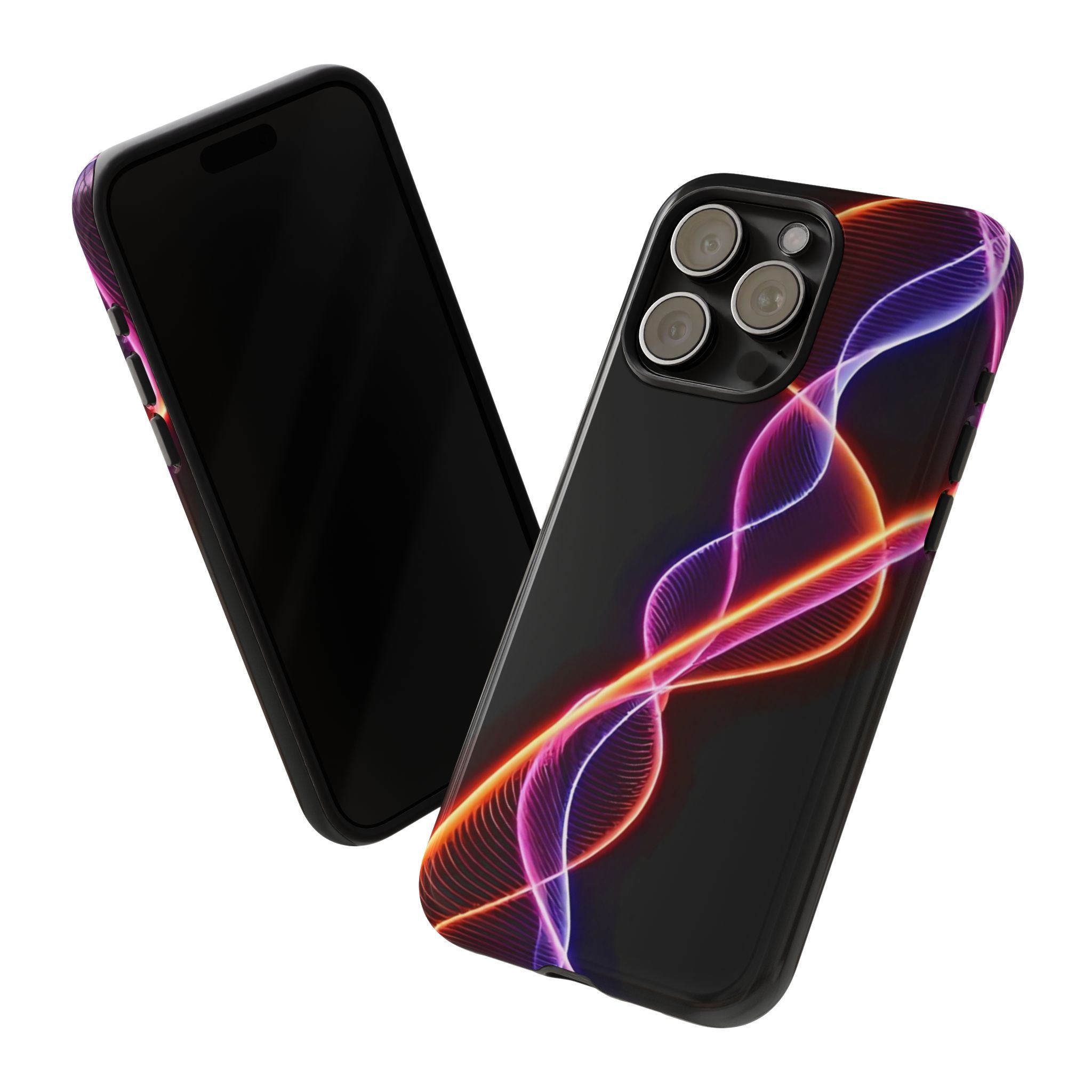 Vibrant Phone Case with Abstract Light Design, Artistic Phone Cover, Modern Tech Accessory, Gift for Tech Lovers, Personalized Phone Case