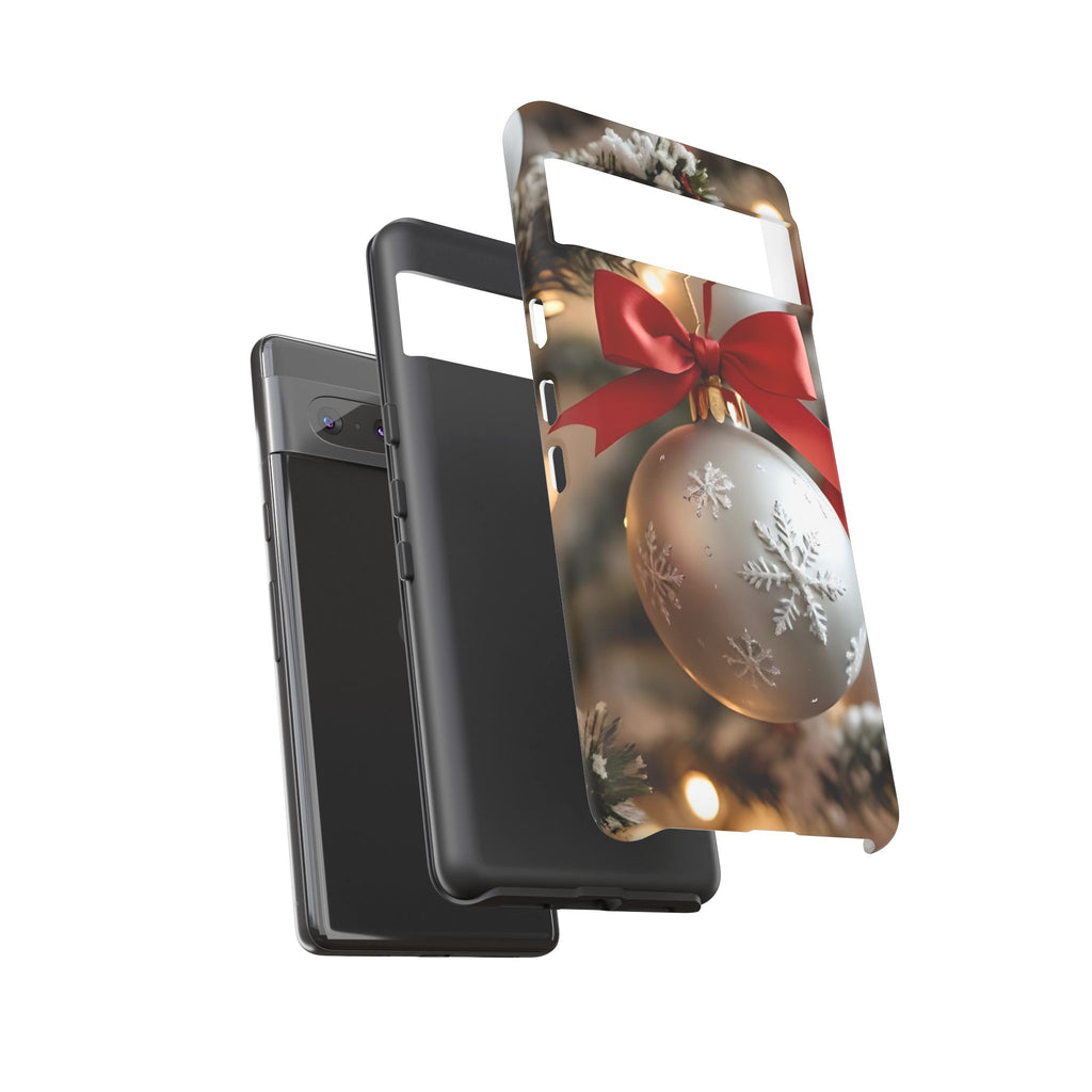 Christmas Phone Case with Seasonal Ornament Design