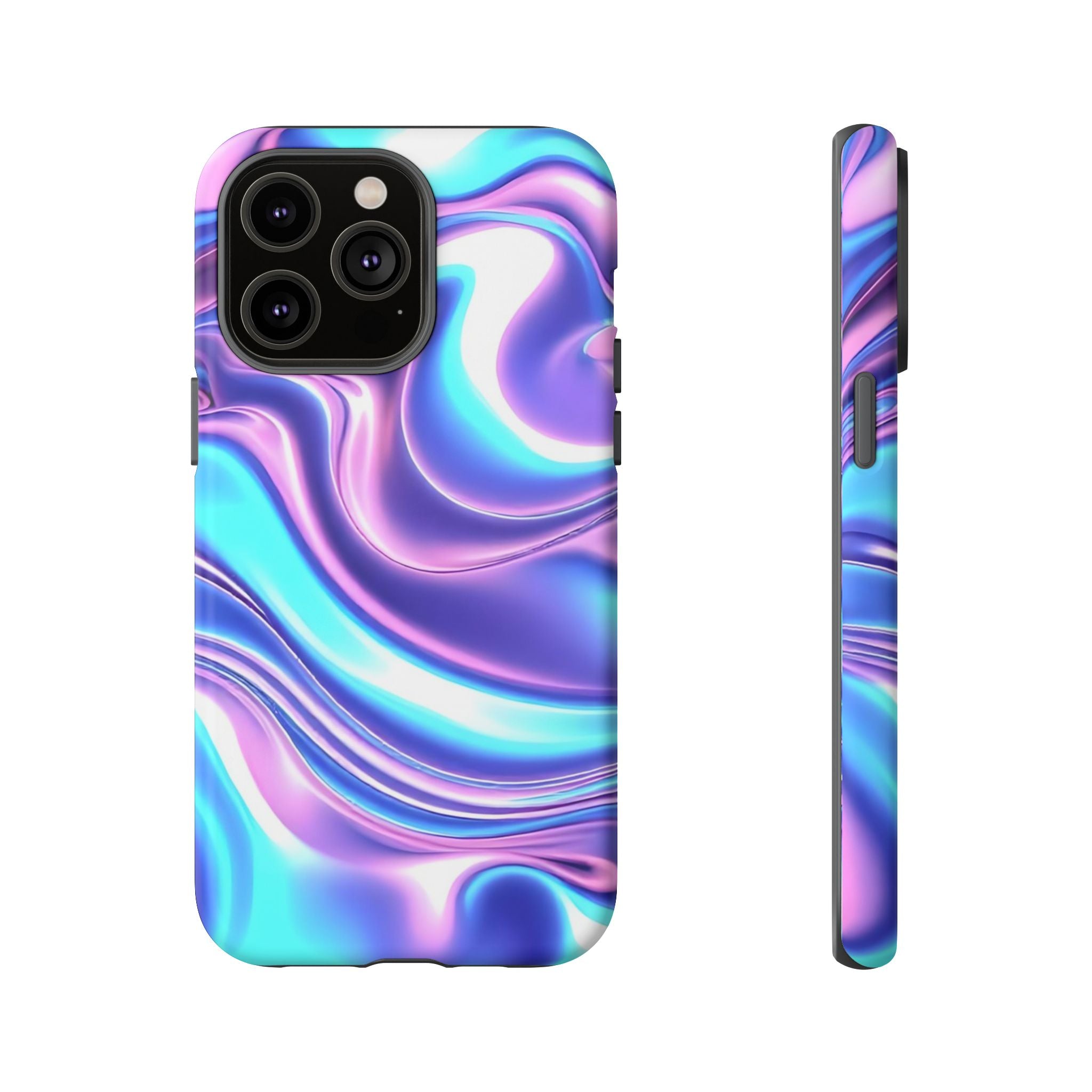 Colorful Phone Case, Tough Case, Swirl Design Phone Cover, Vibrant Phone Accessory, Gift for Her, Trendy Mobile Protection