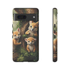 Étui de téléphone à imprimé bébé animal des bois