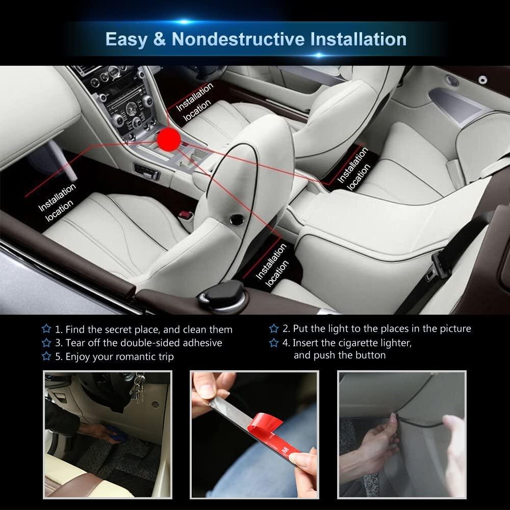 LED Car Interior Atmosphere Lights