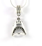 Shark Tooth Necklace | Shark Necklace on a 22 inch Stainless Steel Chain a Shark Jaw Charm on a Shark Tooth Necklace for Men and Women with Moveable Jaw Shark Charm with Shark Teeth for Biting Action-1