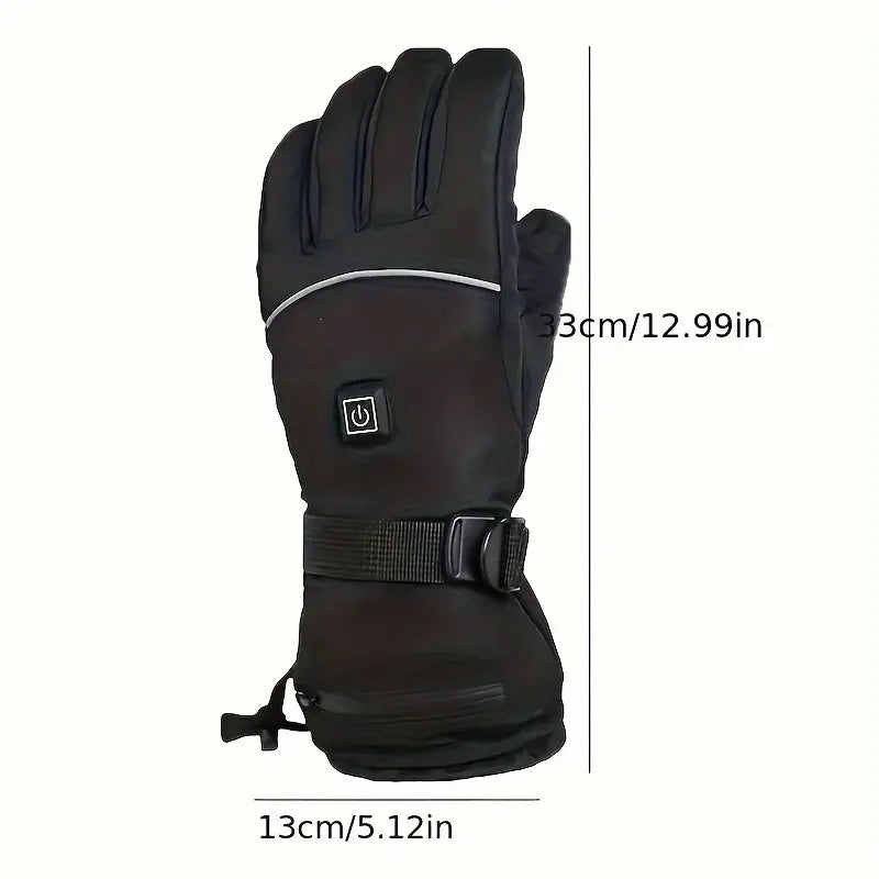 Winter Electric Battery Heating Gloves - Touch Screen Motor Gloves-4