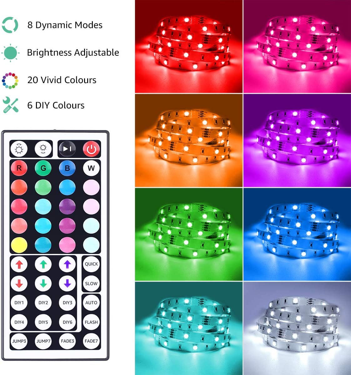 Flexible Color Changing LED Strip Lights
