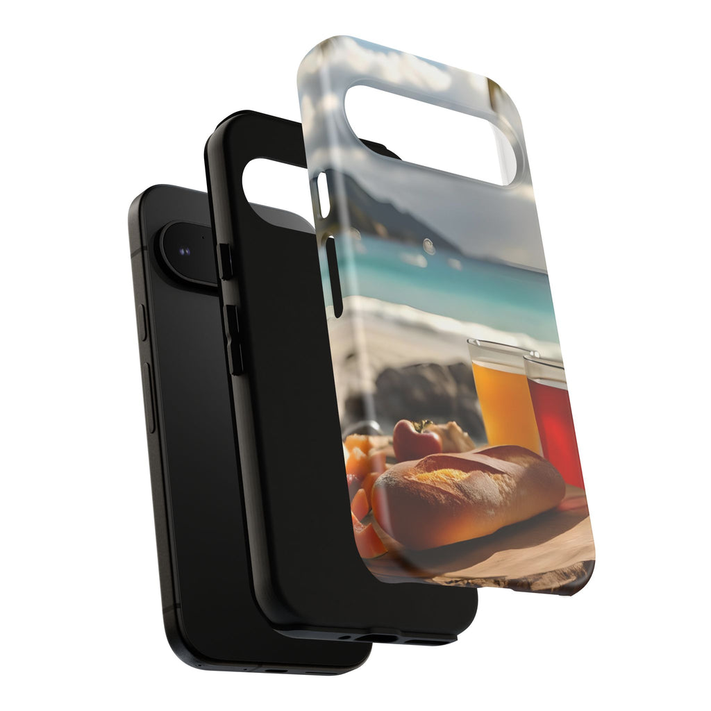 Tropical Beach Picnic View, Phone Case