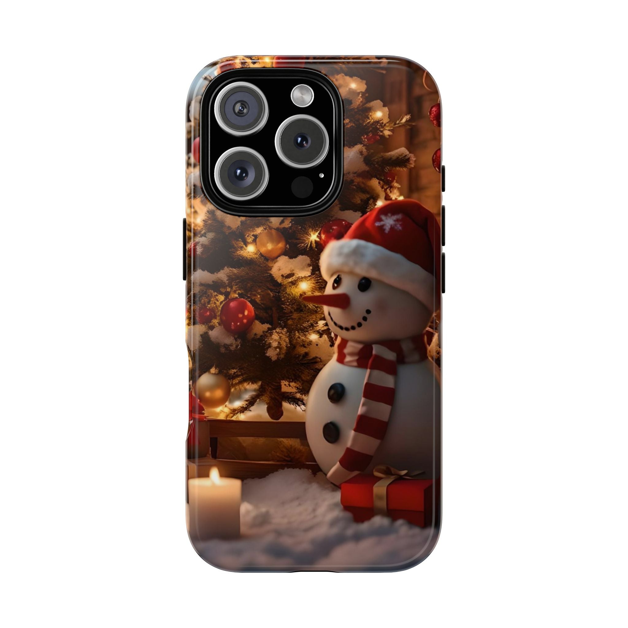 Christmas Snowman Phone Case, Tough Cases Cute Holiday Gift, Winter Aesthetic Phone Cover, Snowman Decor, Christmas Phone Accessories