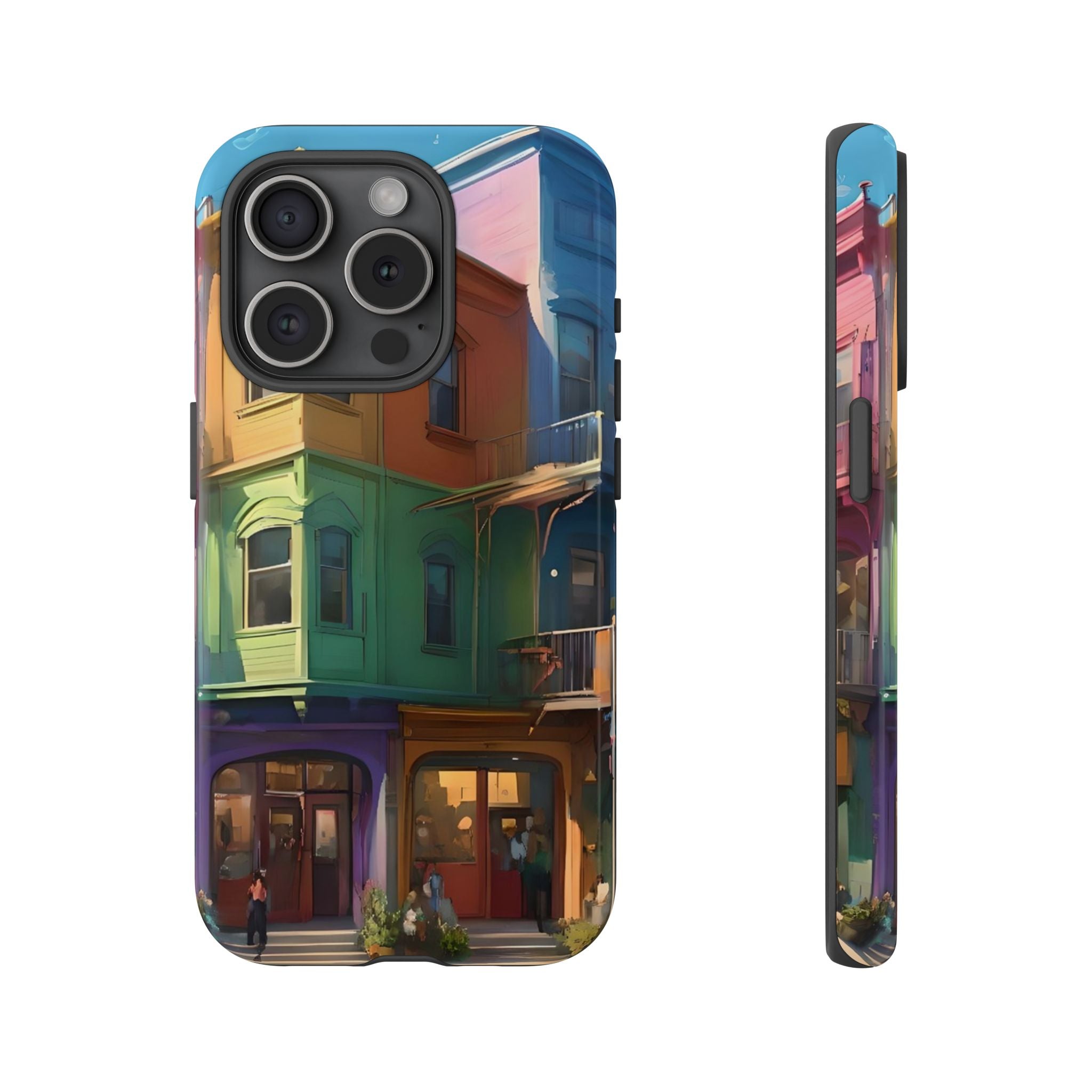Colorful Phone Case with Artistic Cityscape Design, Tough Phone Cover, Unique Gift for Art Lovers, Vibrant Mobile Accessory, Perfect [...]