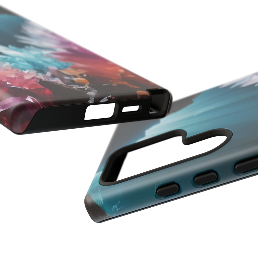 Colorful Crystal Cave Light Beam, Phone Case