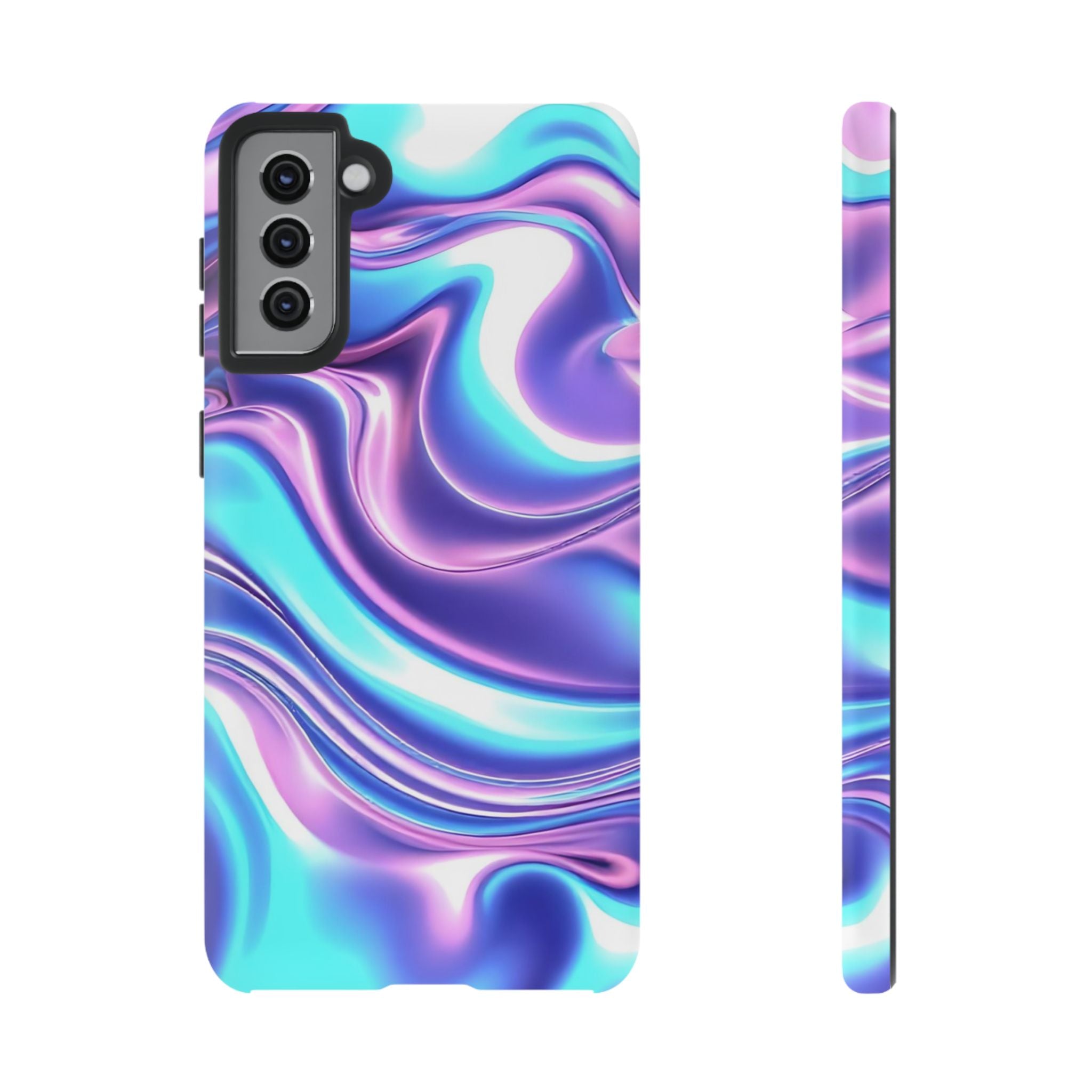 Colorful Phone Case, Tough Case, Swirl Design Phone Cover, Vibrant Phone Accessory, Gift for Her, Trendy Mobile Protection