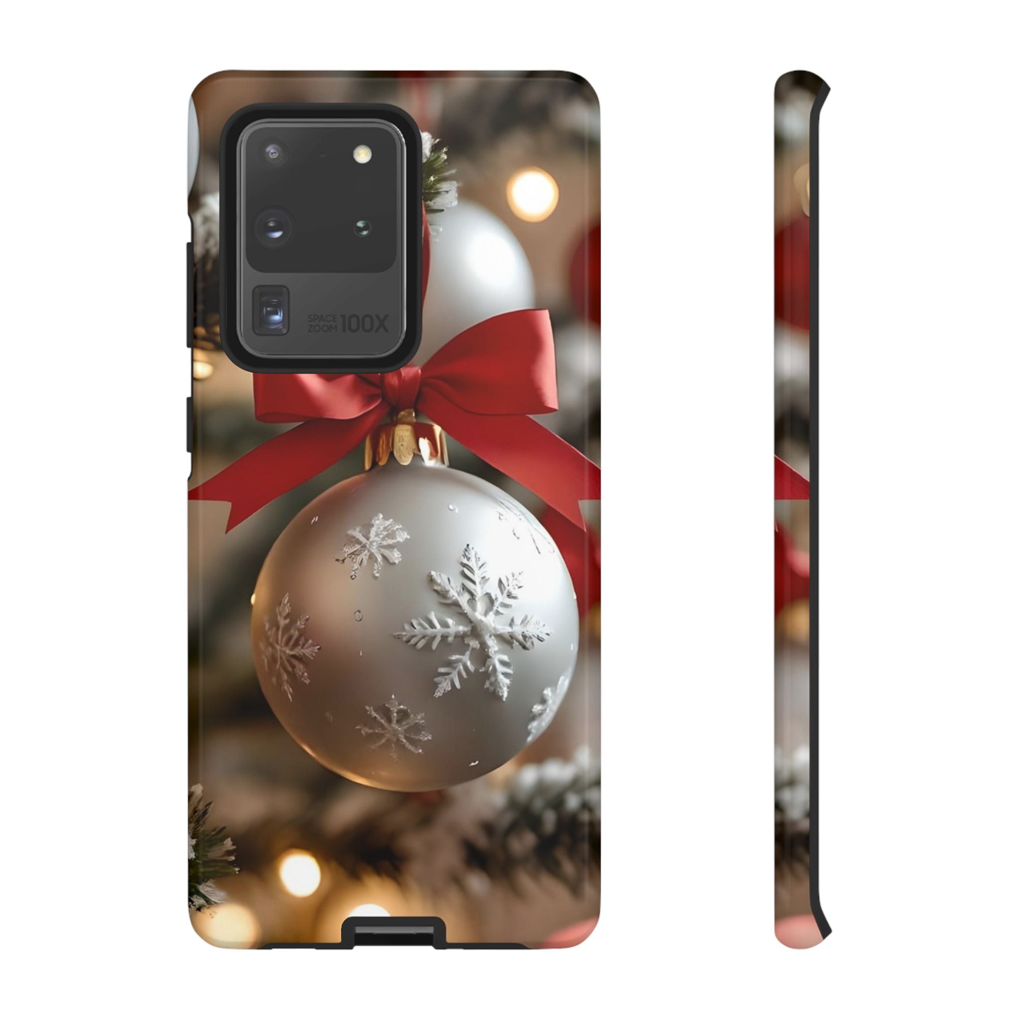 Christmas Phone Case with Seasonal Ornament Design, Festive Mobile Cover, Holiday Gift for Friends and Family, Winter Accessories, [...]