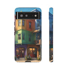 Impression d'art urbain coloré, étui pour téléphone