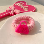 Cute Princess Rose Pink Hair Tie