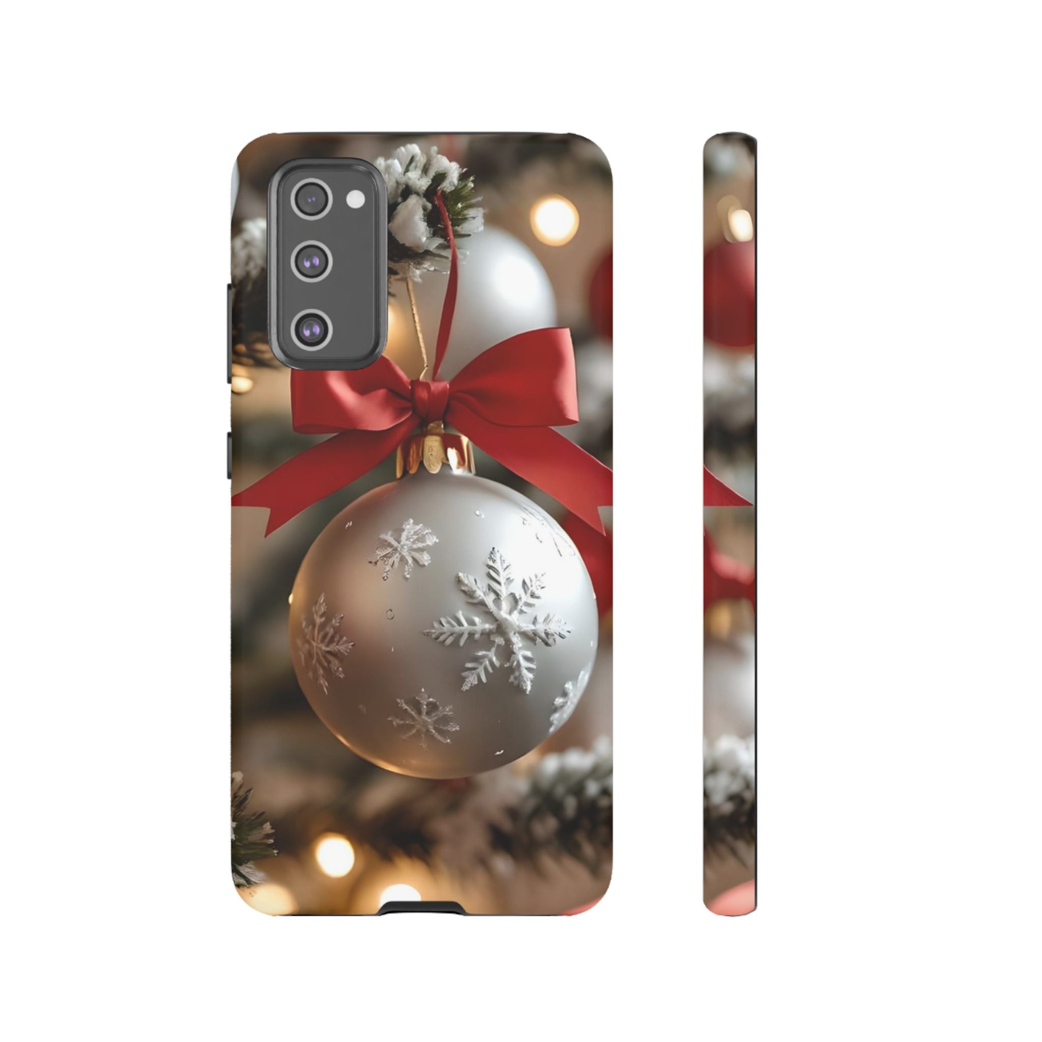 Christmas Phone Case with Seasonal Ornament Design, Festive Mobile Cover, Holiday Gift for Friends and Family, Winter Accessories, [...]