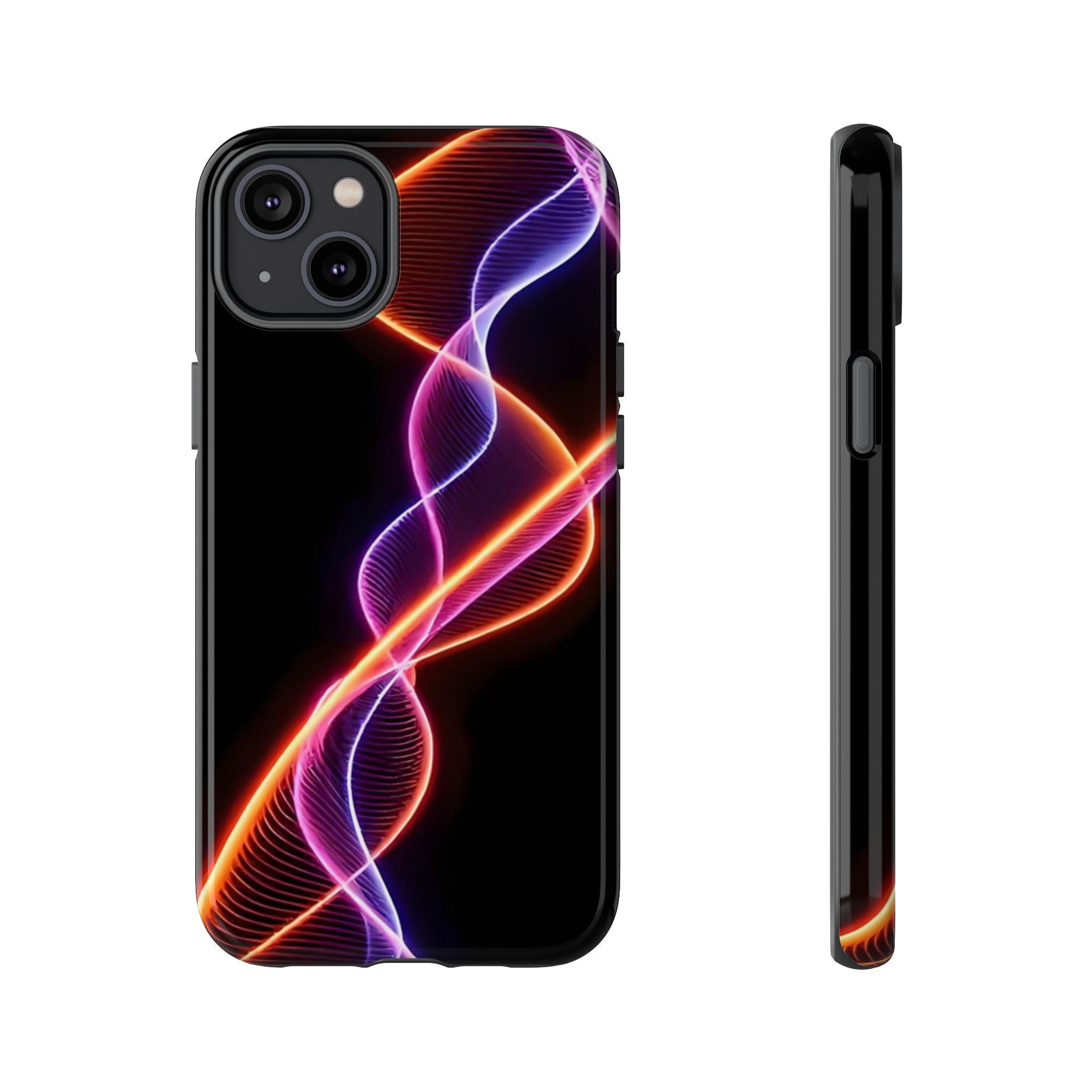 Vibrant Phone Case with Abstract Light Design, Artistic Phone Cover, Modern Tech Accessory, Gift for Tech Lovers, Personalized Phone Case