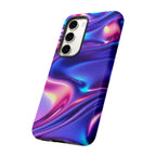 Coque de téléphone vibrante avec motif de vagues colorées, coque robuste et élégante, cadeau unique pour elle, accessoires de téléphone