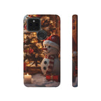 Festive Snowman Christmas Tree, Holiday Phone Case