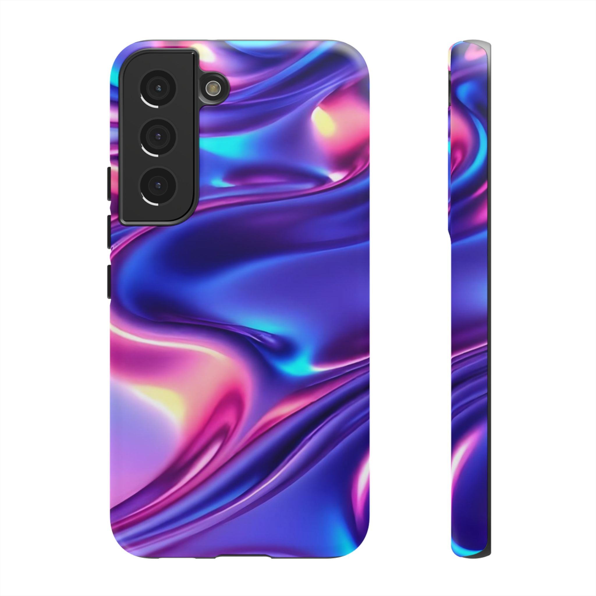 Vibrant Phone Case with Colorful Wave Design, Tough Phone Cover, Stylish Smartphone Case, Unique Gift for Her, Phone Accessories