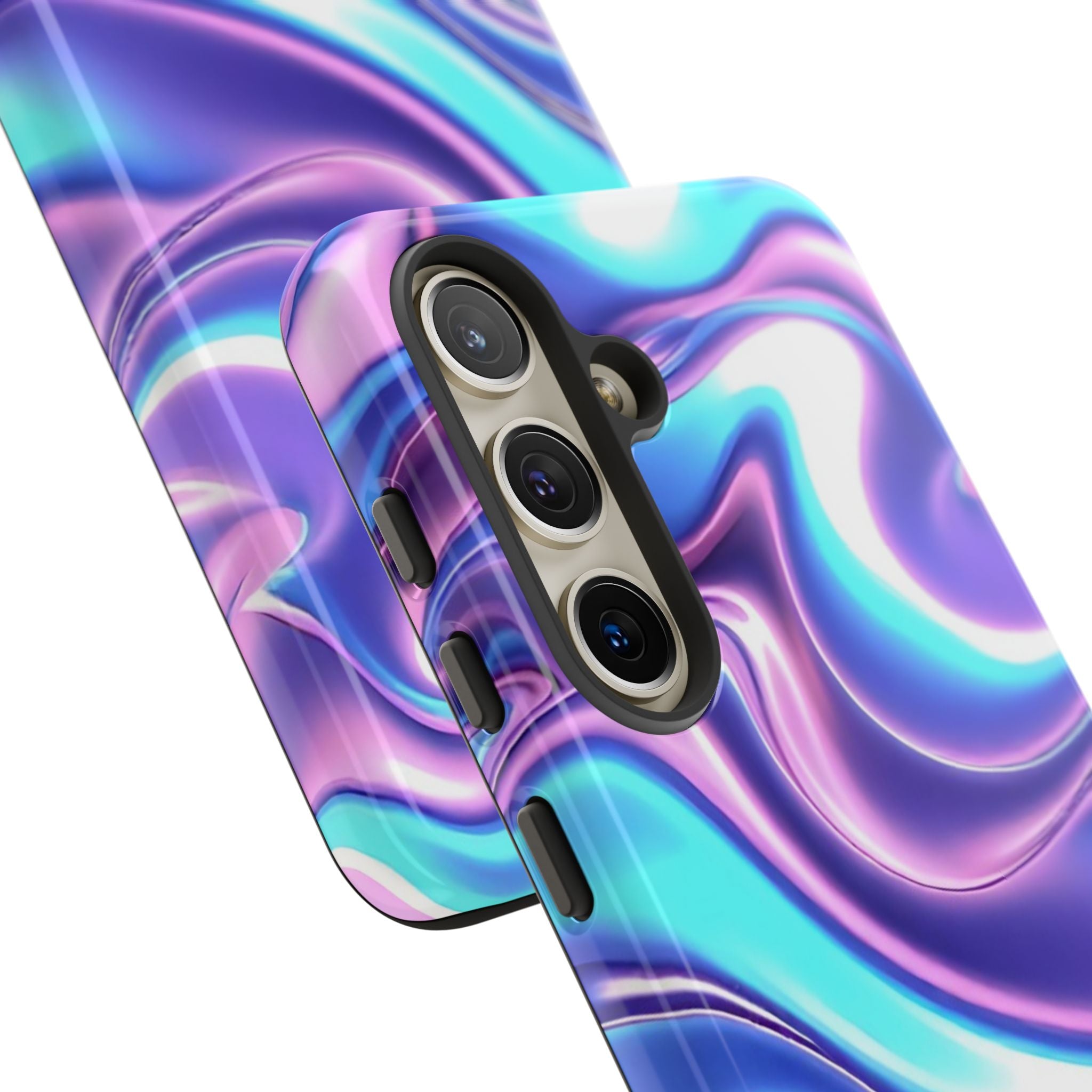 Colorful Phone Case, Tough Case, Swirl Design Phone Cover, Vibrant Phone Accessory, Gift for Her, Trendy Mobile Protection