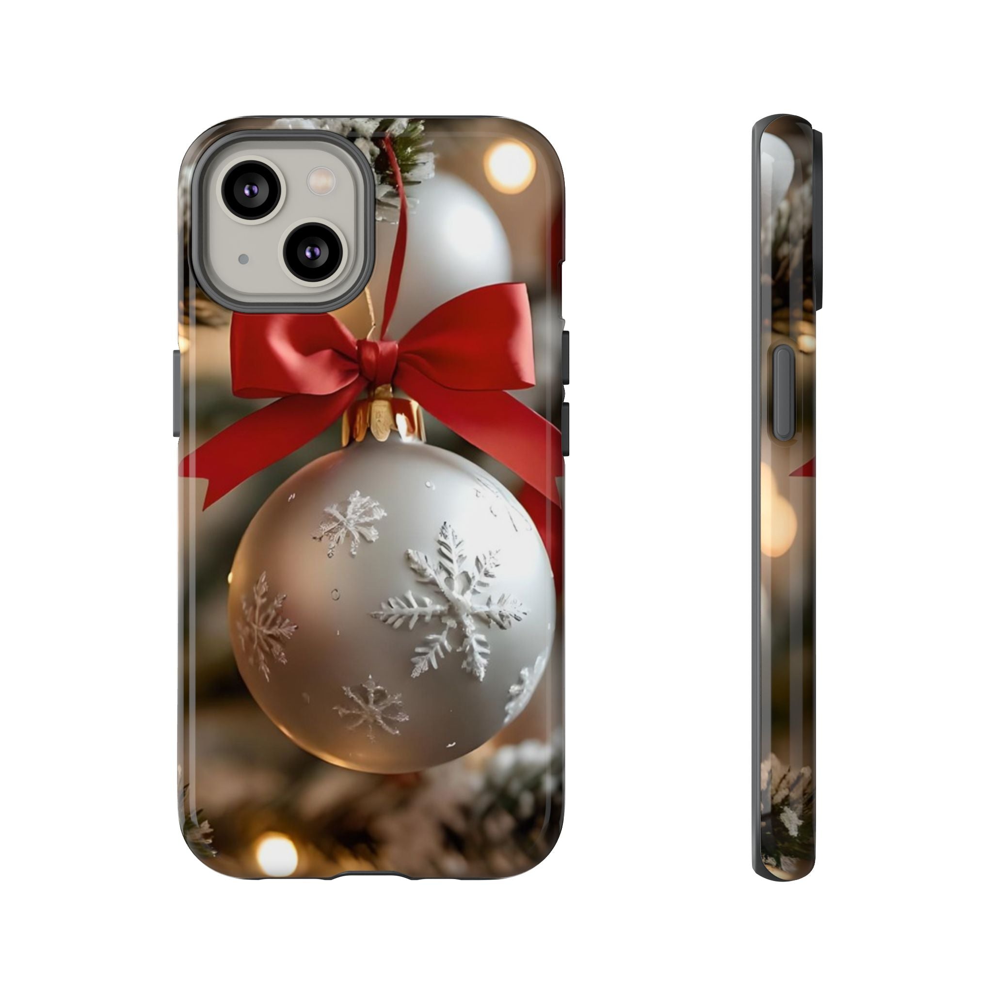Christmas Phone Case with Seasonal Ornament Design, Festive Mobile Cover, Holiday Gift for Friends and Family, Winter Accessories, [...]