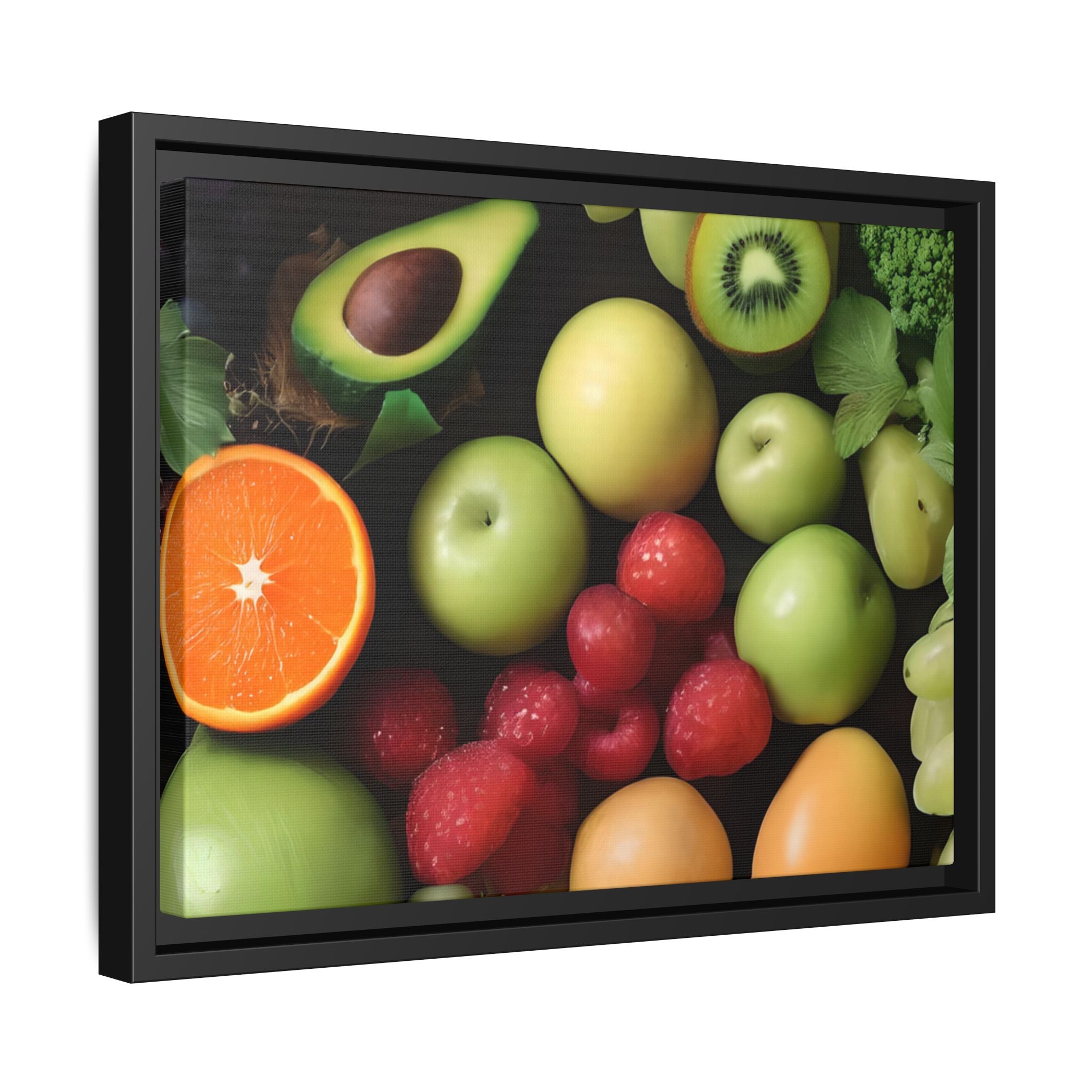 Fresh Fruit Mix Print, Framed Canvas