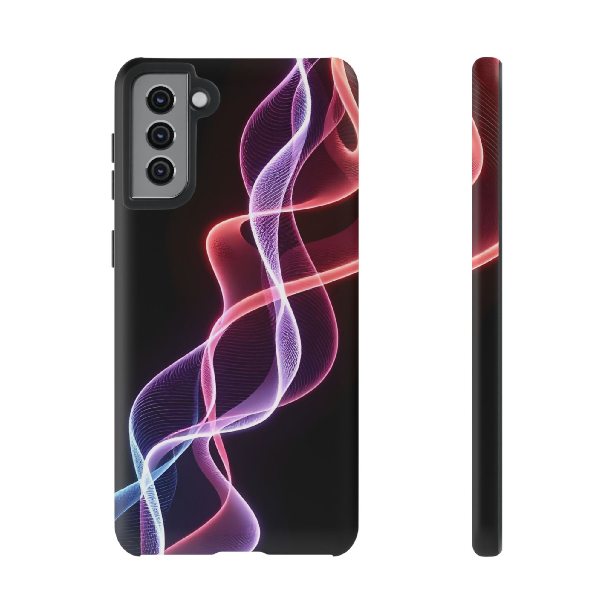 Stylish Phone Case with Vibrant Wave Design, Tough Cases, Phone Accessories, Unique Gift, Trendy Tech, Fashionable Protection