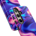 Coque de téléphone vibrante avec motif de vagues colorées, coque robuste et élégante, cadeau unique pour elle, accessoires de téléphone