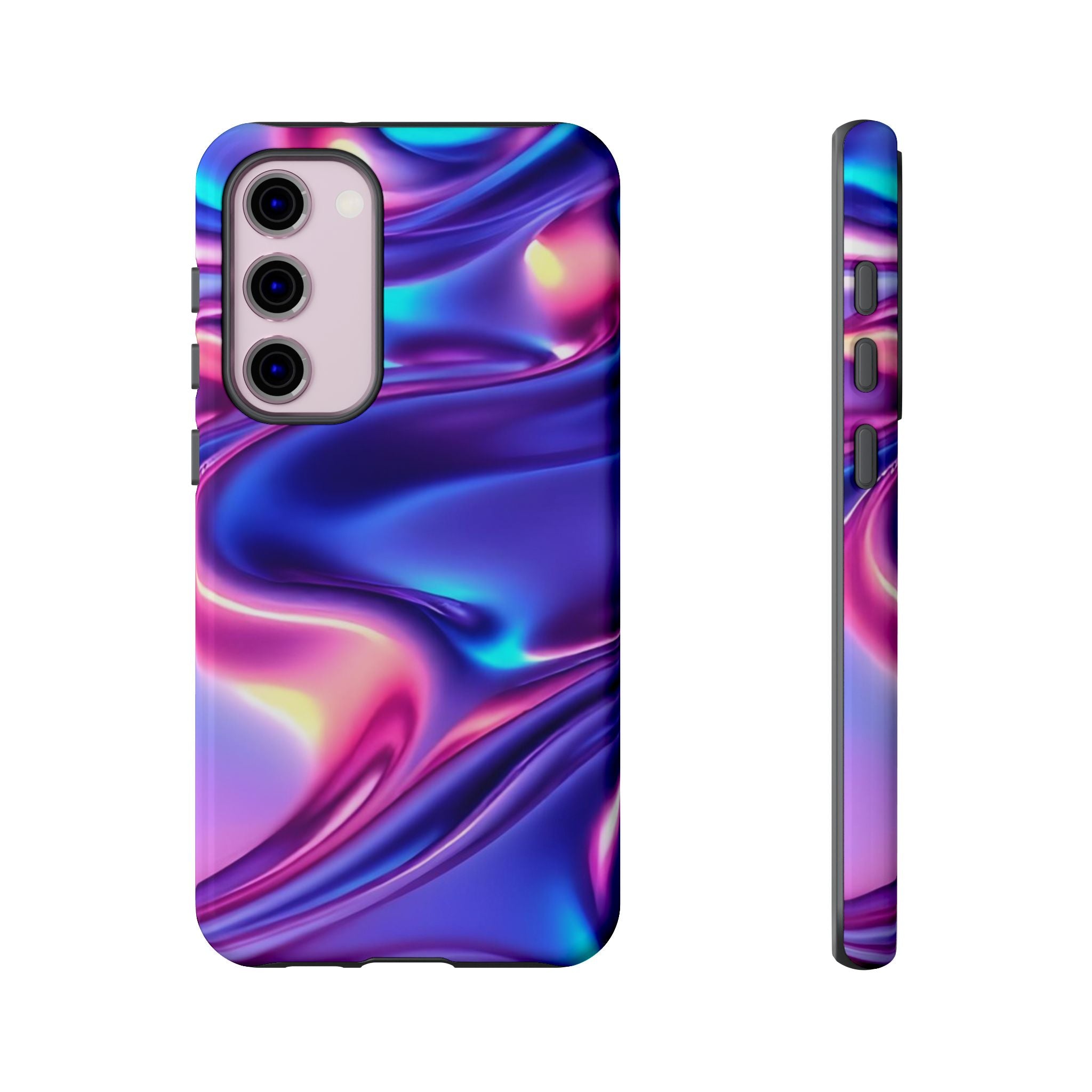 Vibrant Phone Case with Colorful Wave Design, Tough Phone Cover, Stylish Smartphone Case, Unique Gift for Her, Phone Accessories