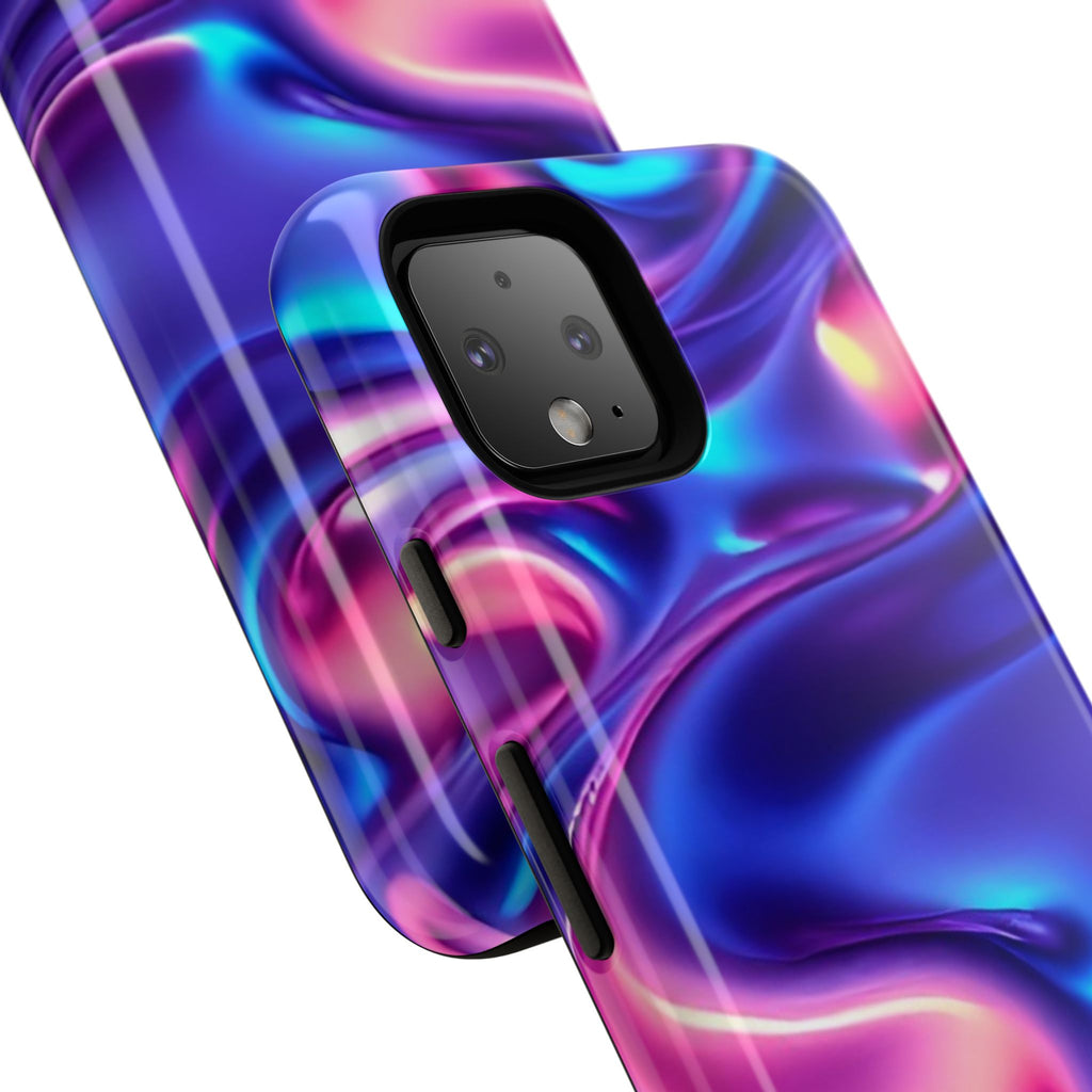 Vibrant Phone Case with Colorful Wave Design, Tough Phone Cover, Stylish Smartphone Case, Unique Gift for Her, Phone Accessories