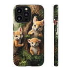 Étui de téléphone à imprimé bébé animal des bois