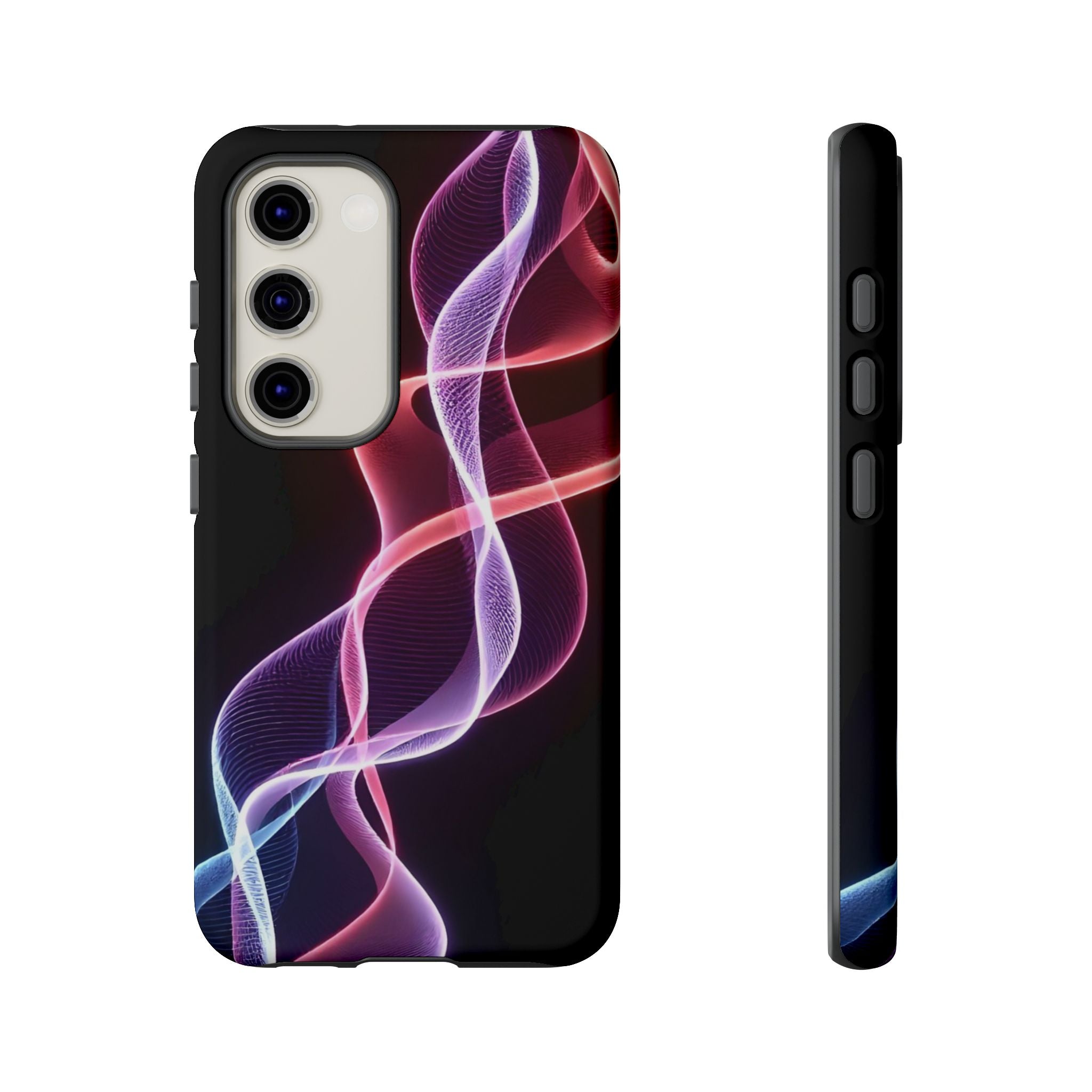 Stylish Phone Case with Vibrant Wave Design, Tough Cases, Phone Accessories, Unique Gift, Trendy Tech, Fashionable Protection