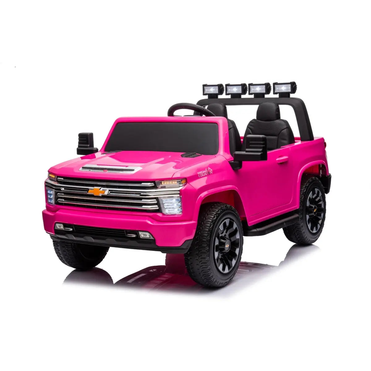 Camion électrique Chevrolet Silverado 4x4 2 places 24 V pour enfants
