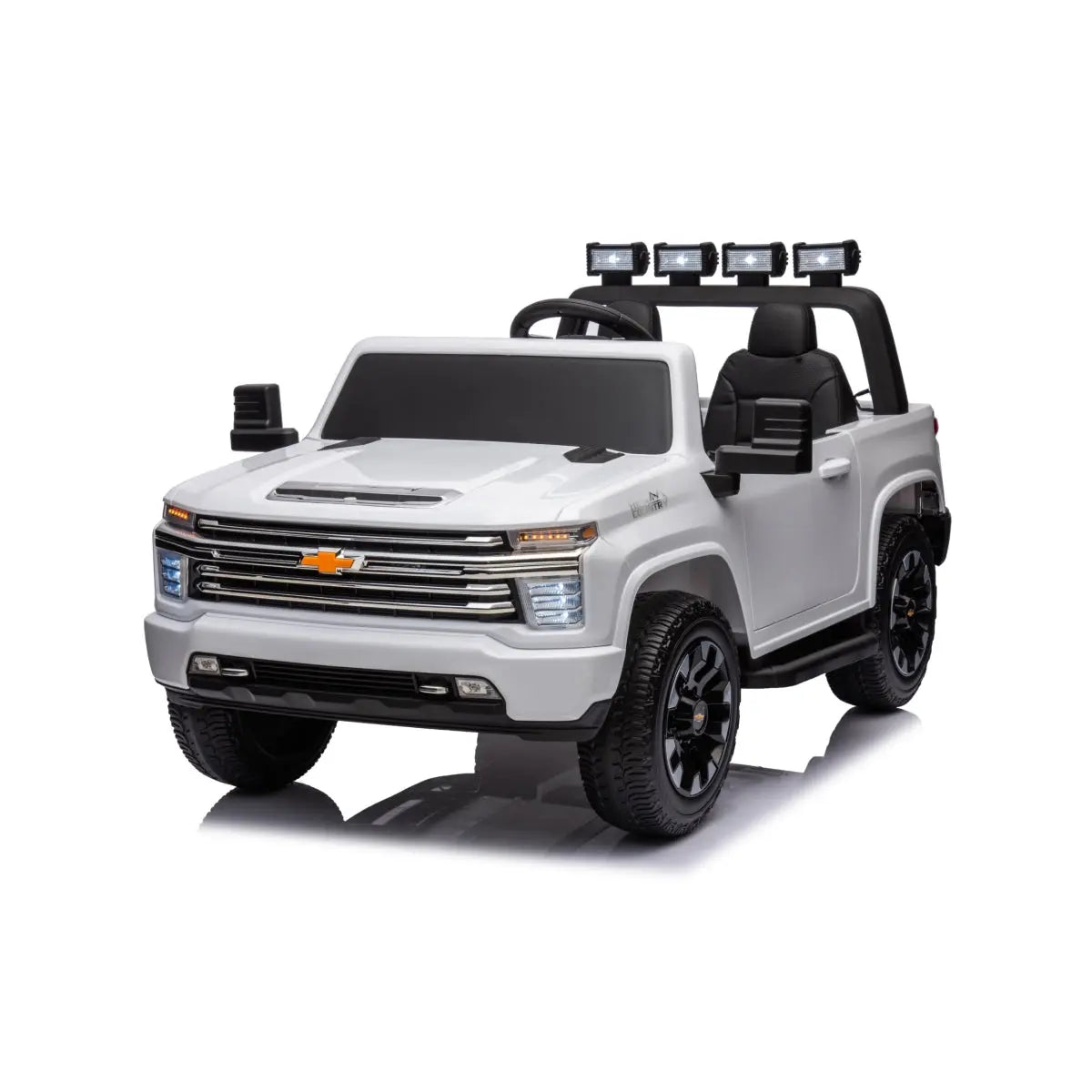 Camion électrique Chevrolet Silverado 4x4 2 places 24 V pour enfants