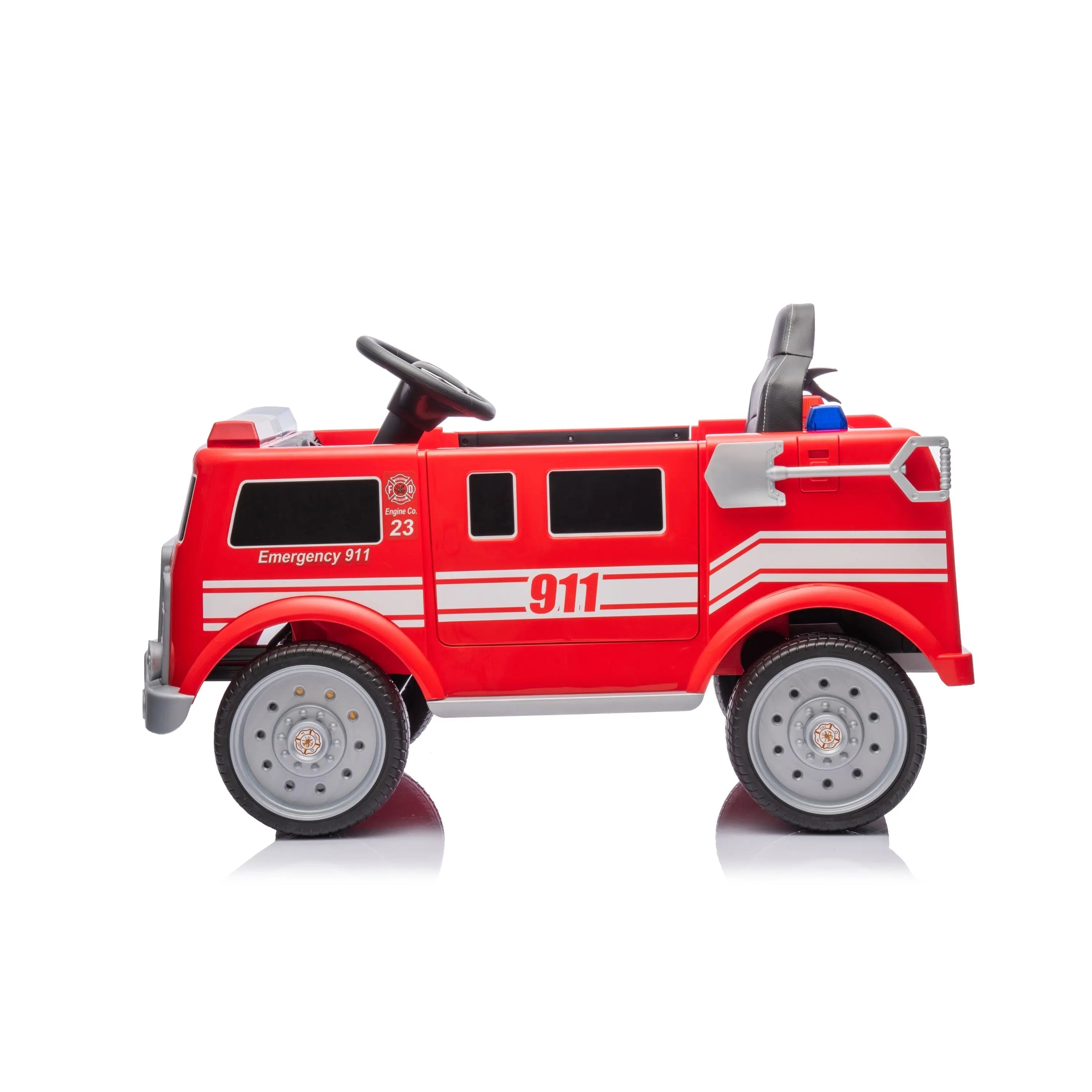 Camion de pompiers Freddo 12V, véhicule électrique monoplace pour enfant