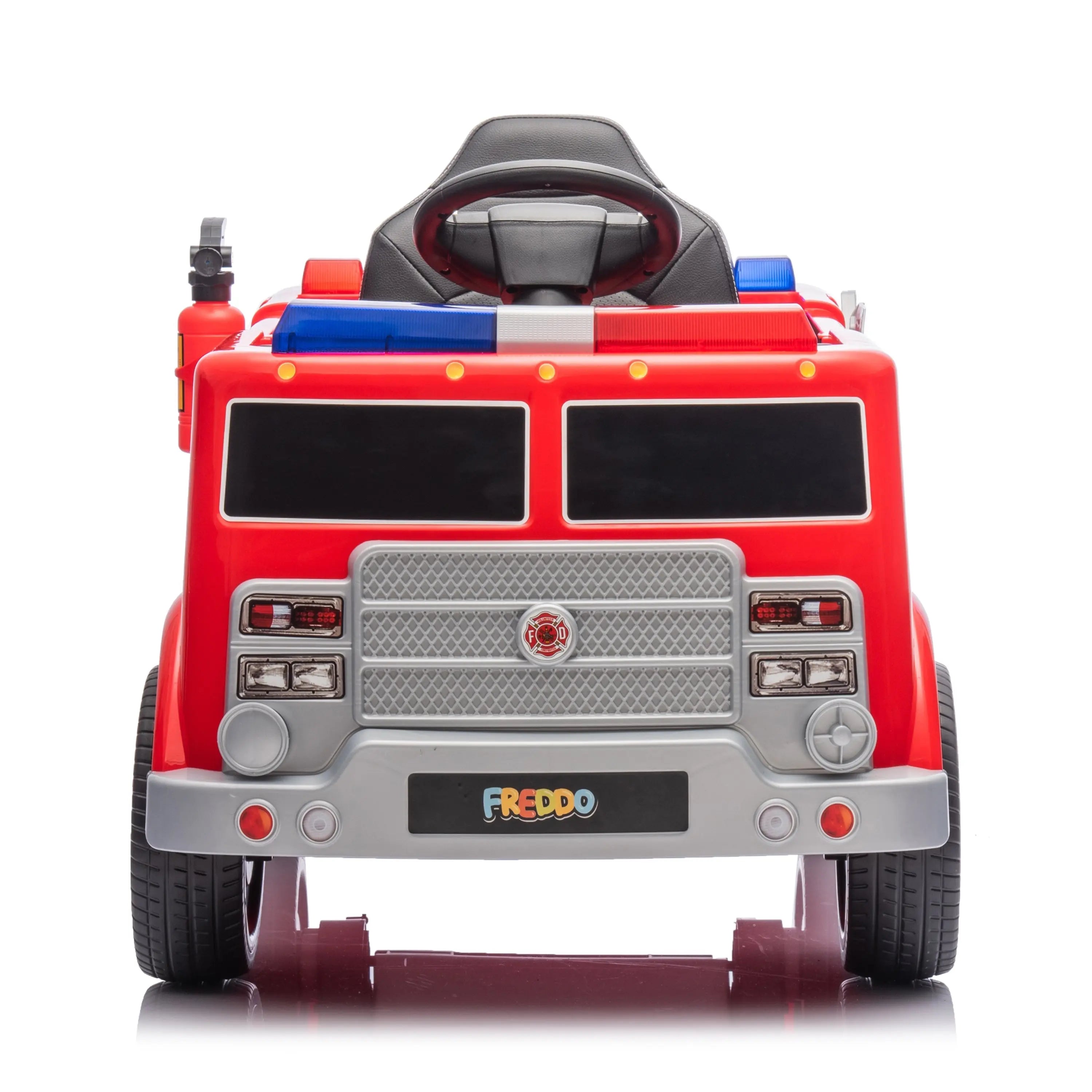 Camion de pompiers Freddo 12V, véhicule électrique monoplace pour enfant