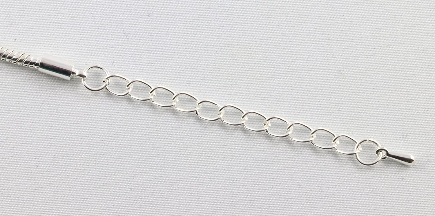 Cross Plastic Snake Chain Charm Bracelet (Black)-1